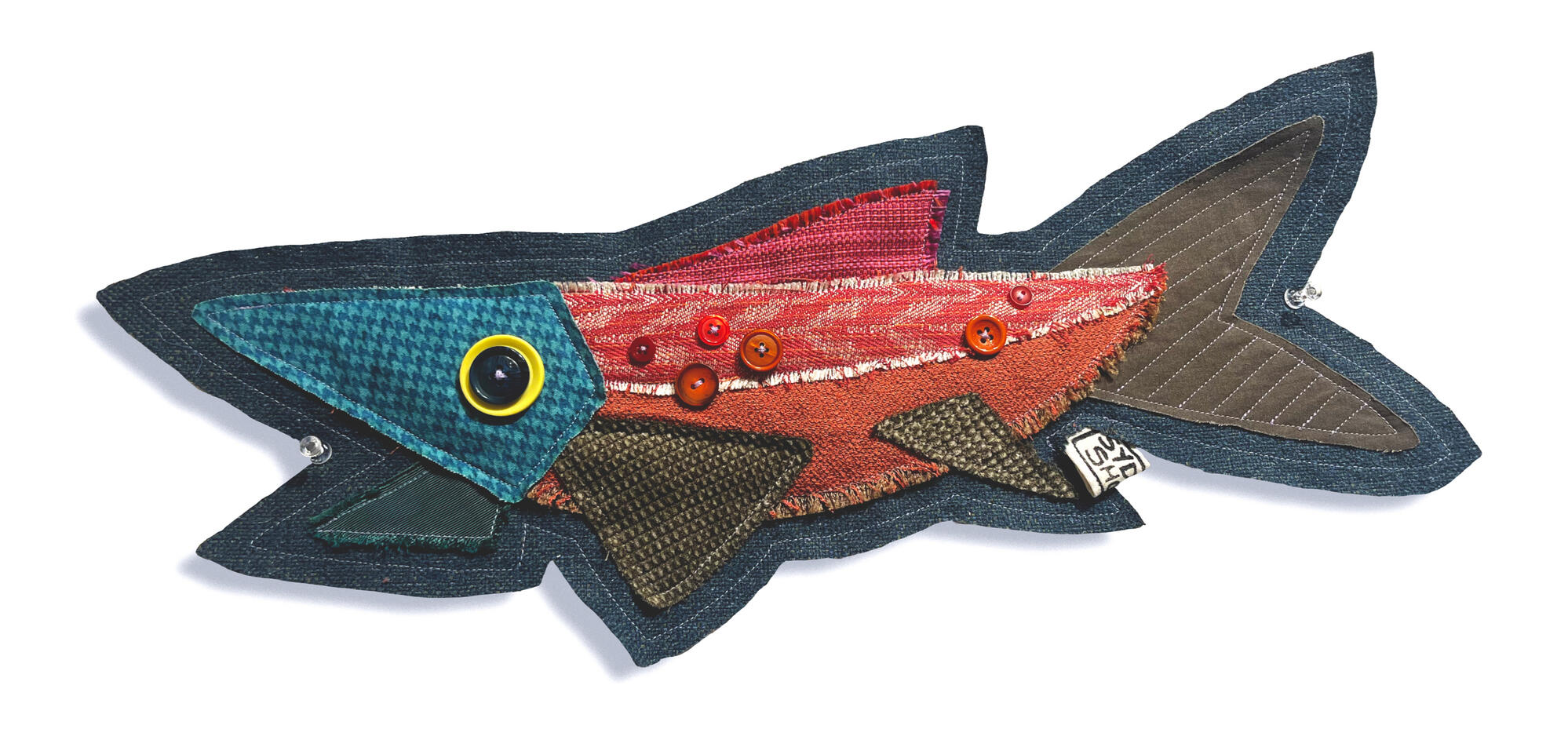 My Inner Shoal (detail), 2023, Textiles.