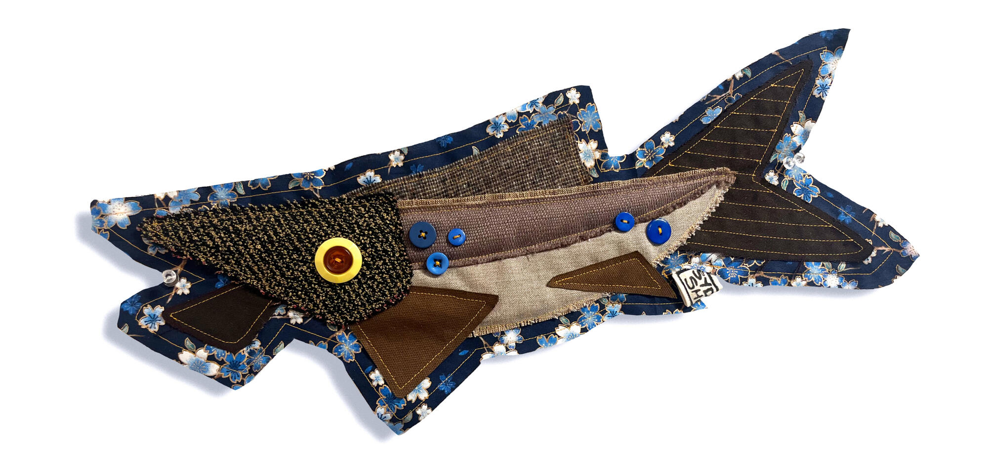 My Inner Shoal (detail), 2023, Textiles.