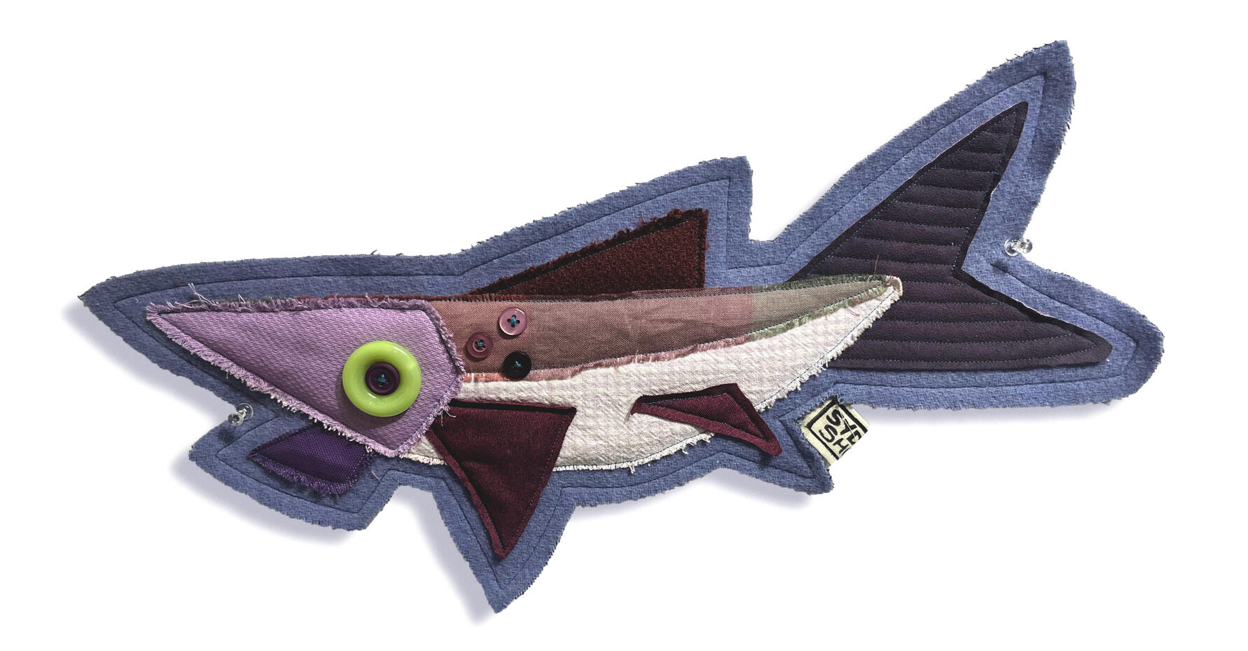 My Inner Shoal (detail), 2023, Textiles.
