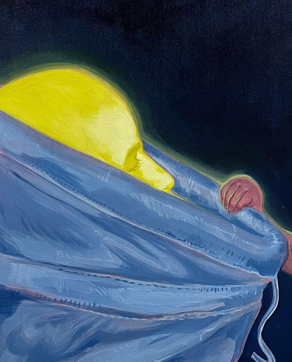 From Within (detail), 2025, Acrylic on Canvas, 24 x 30in.