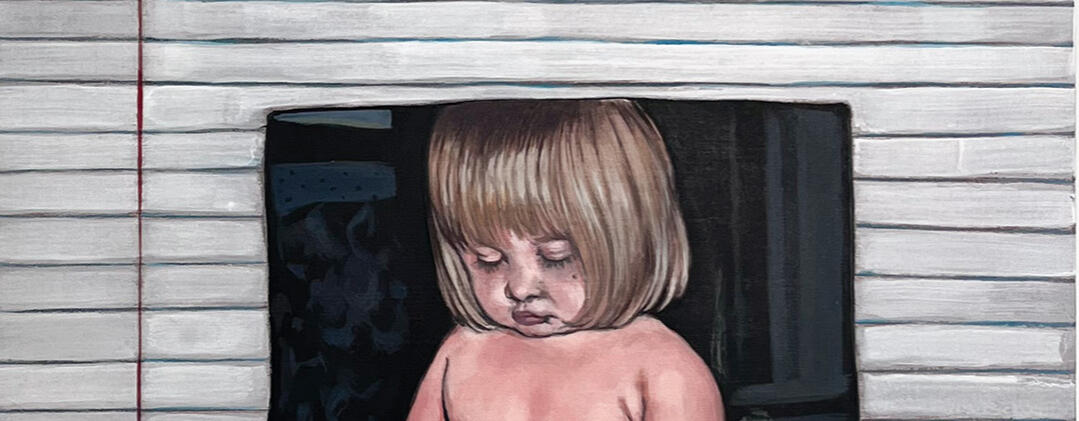 Chin Itch (detail), 2025, Acrylic on Wood.