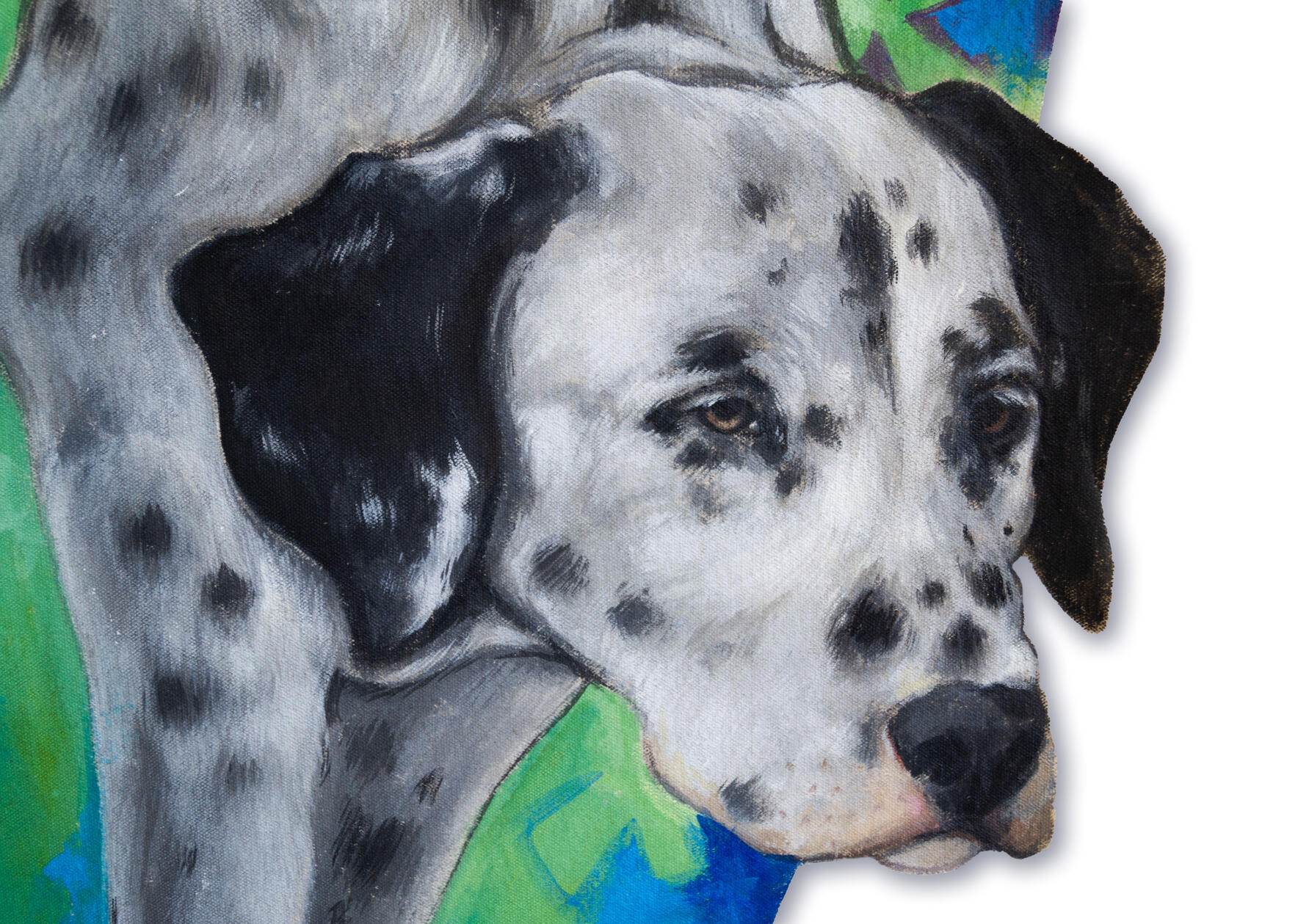 Looped (detail), 2024, Acrylic on Canvas, 36 x 48in.